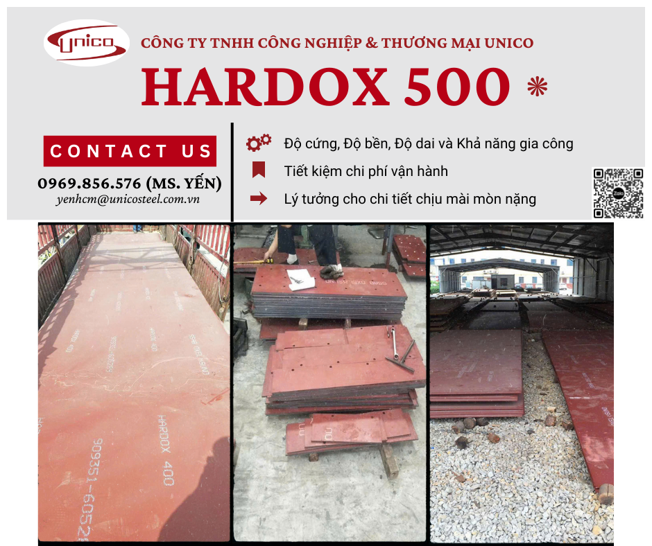 BÁN THÉP HARDOX CHỐNG MÀI MÒN – GIAO NHANH, GIÁ TỐT